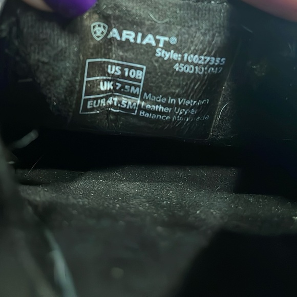 Ariat Cruiser size 10 black - Picture 3 of 3